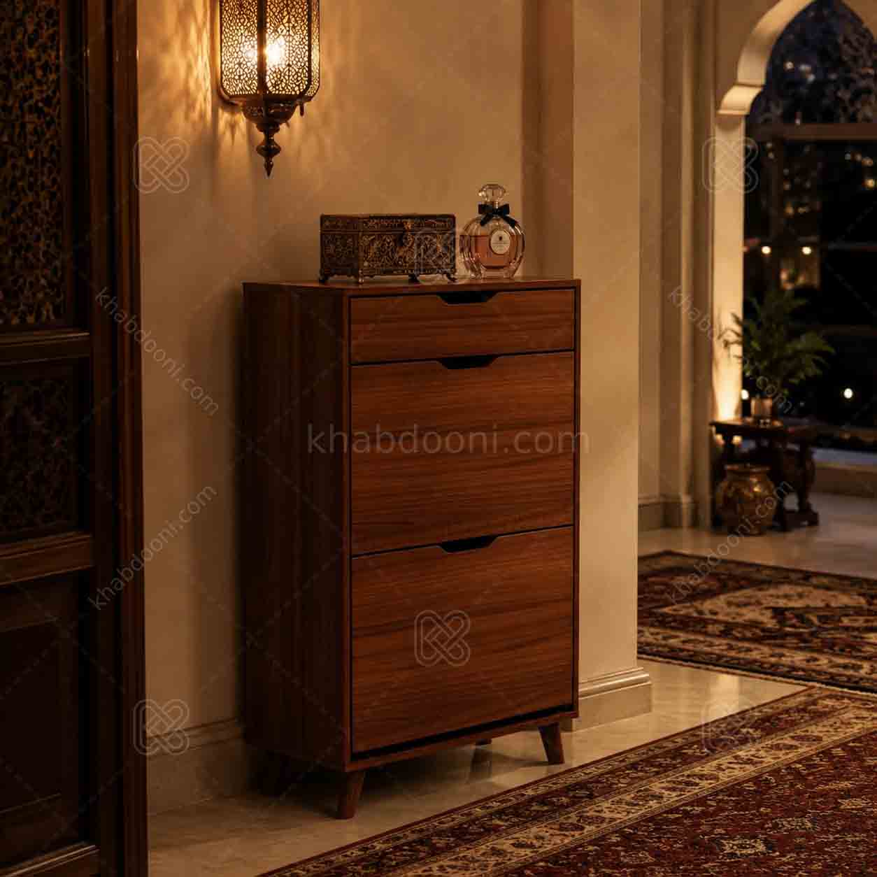 جاکفشی داشبوردی دو درب کشو دار