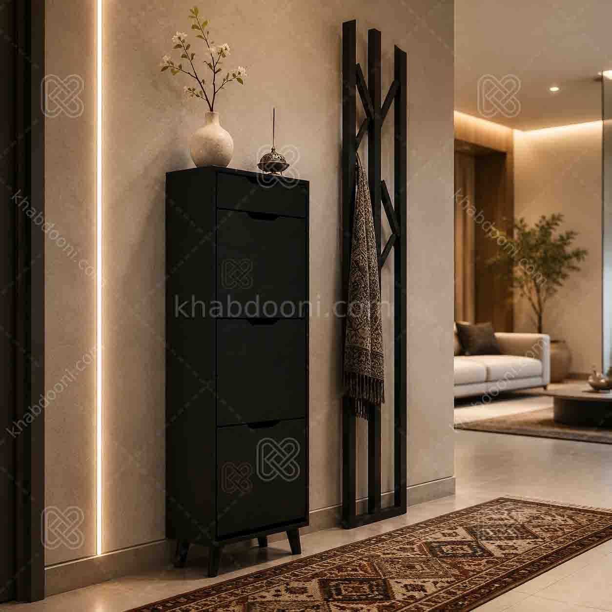 جاکفشی داشبوردی سه درب کشودار- طول 50