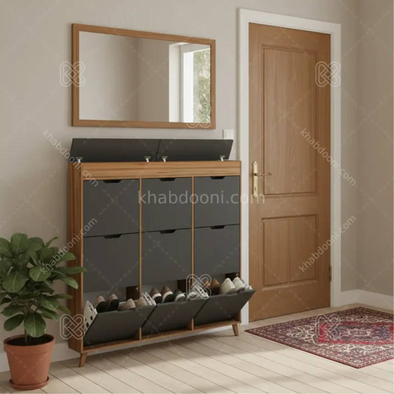جاکفشی داشبوردی باریک باکس دار نه درب – طول 125 عمق 17