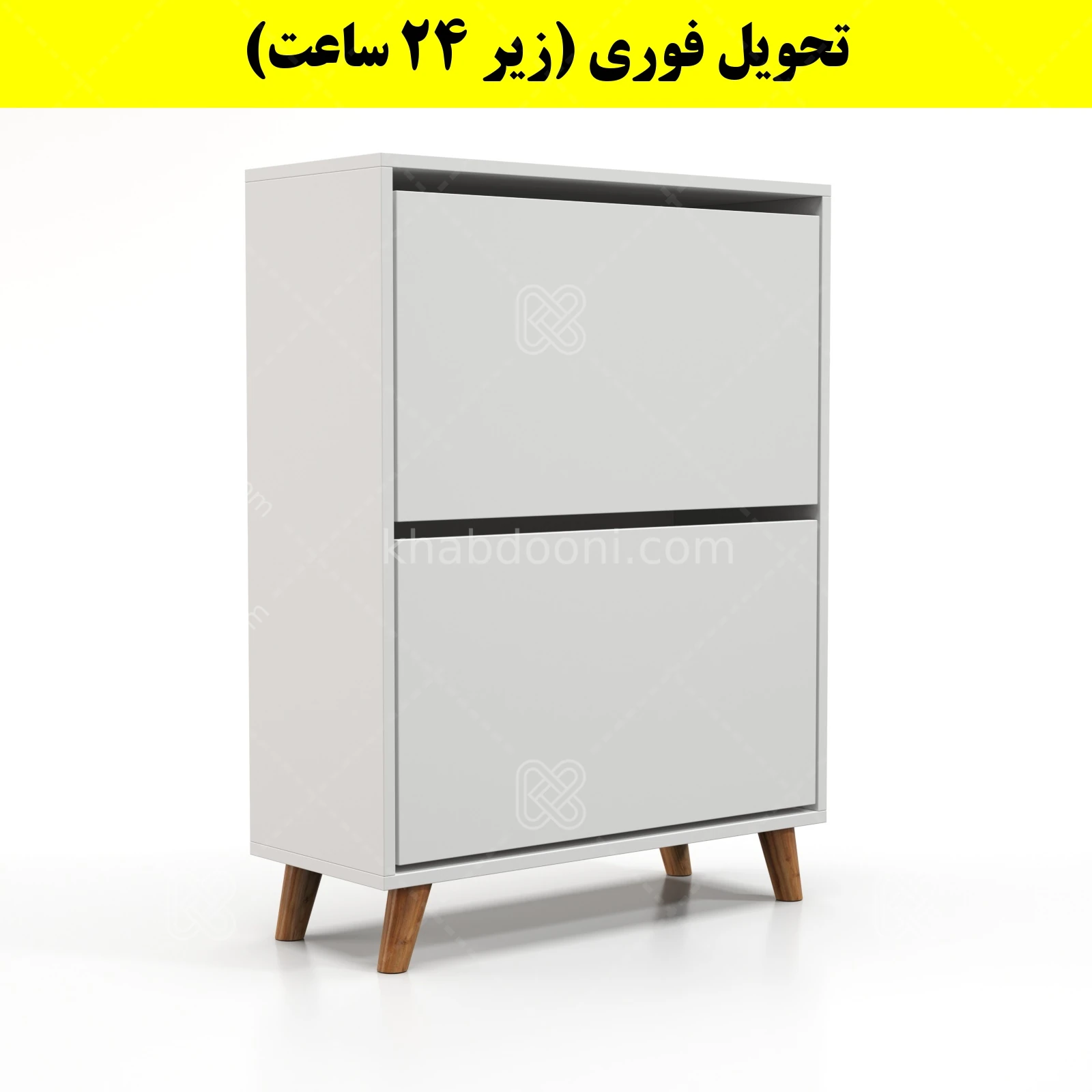 جاکفشی داشبوردی دو درب طرح ایکیا – طول 70 (تحویل فوری) سفید