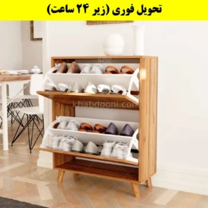 جاکفشی داشبوردی دو درب طرح ایکیا – طول 70 (تحویل فوری) گردویی
