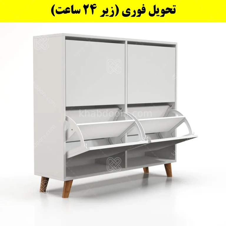 جاکفشی داشبوردی چهار درب طرح ایکیا – طول 100 (تحویل فوری)
