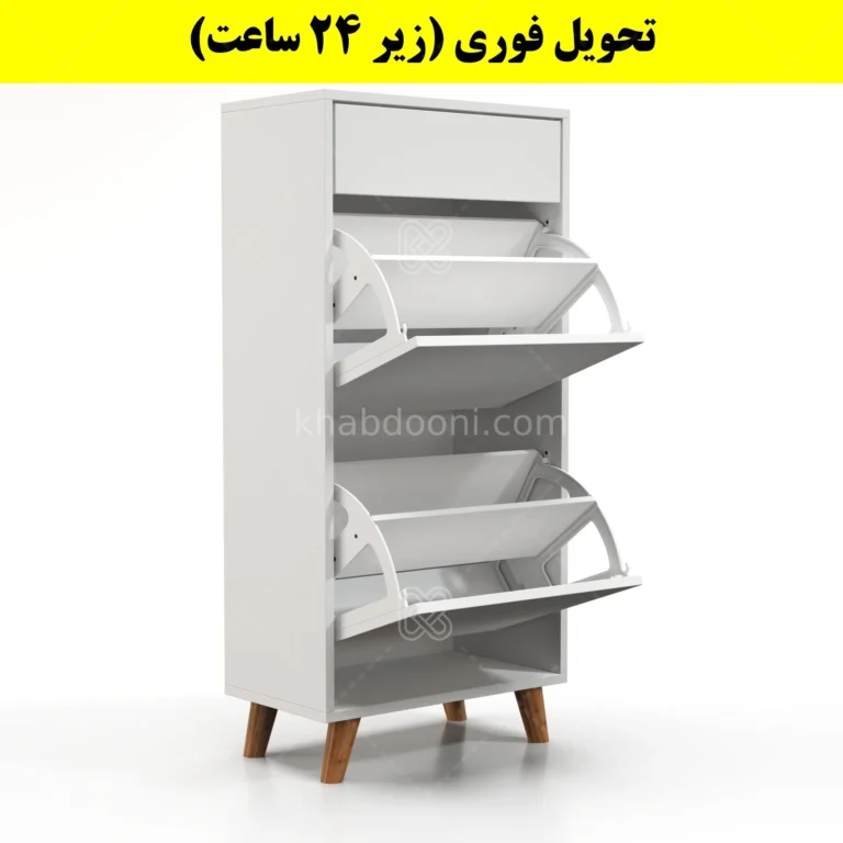 جاکفشی داشبوردی دو درب کشودار طرح ایکیا – طول 50 (تحویل فوری)