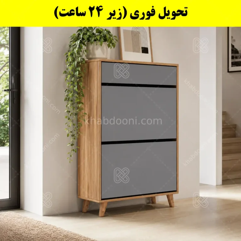 جاکفشی داشبوردی دو درب کشودار طرح ایکیا – طول 70 (تحویل فوری)
