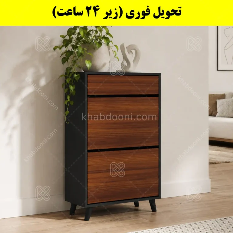 جاکفشی داشبوردی دو درب کشودار طرح ایکیا – طول 70 (تحویل فوری)