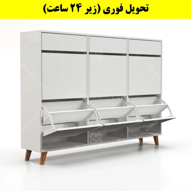 جاکفشی داشبوردی شش درب کشودار طرح ایکیا – طول 150 (تحویل فوری)