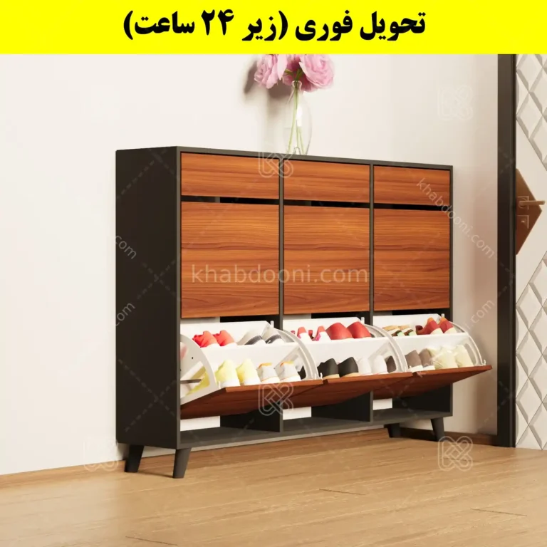 جاکفشی داشبوردی شش درب کشودار طرح ایکیا – طول 150 (تحویل فوری)