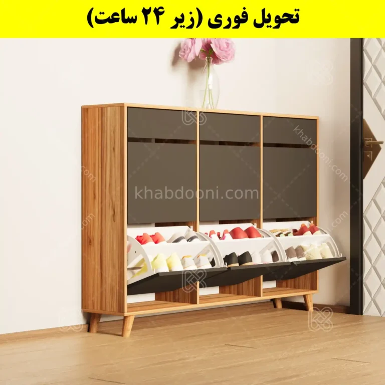 جاکفشی داشبوردی شش درب کشودار طرح ایکیا – طول 150 (تحویل فوری)