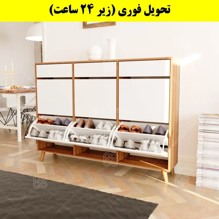 جاکفشی داشبوردی شش درب کشودار طرح ایکیا – طول 150 (تحویل فوری)