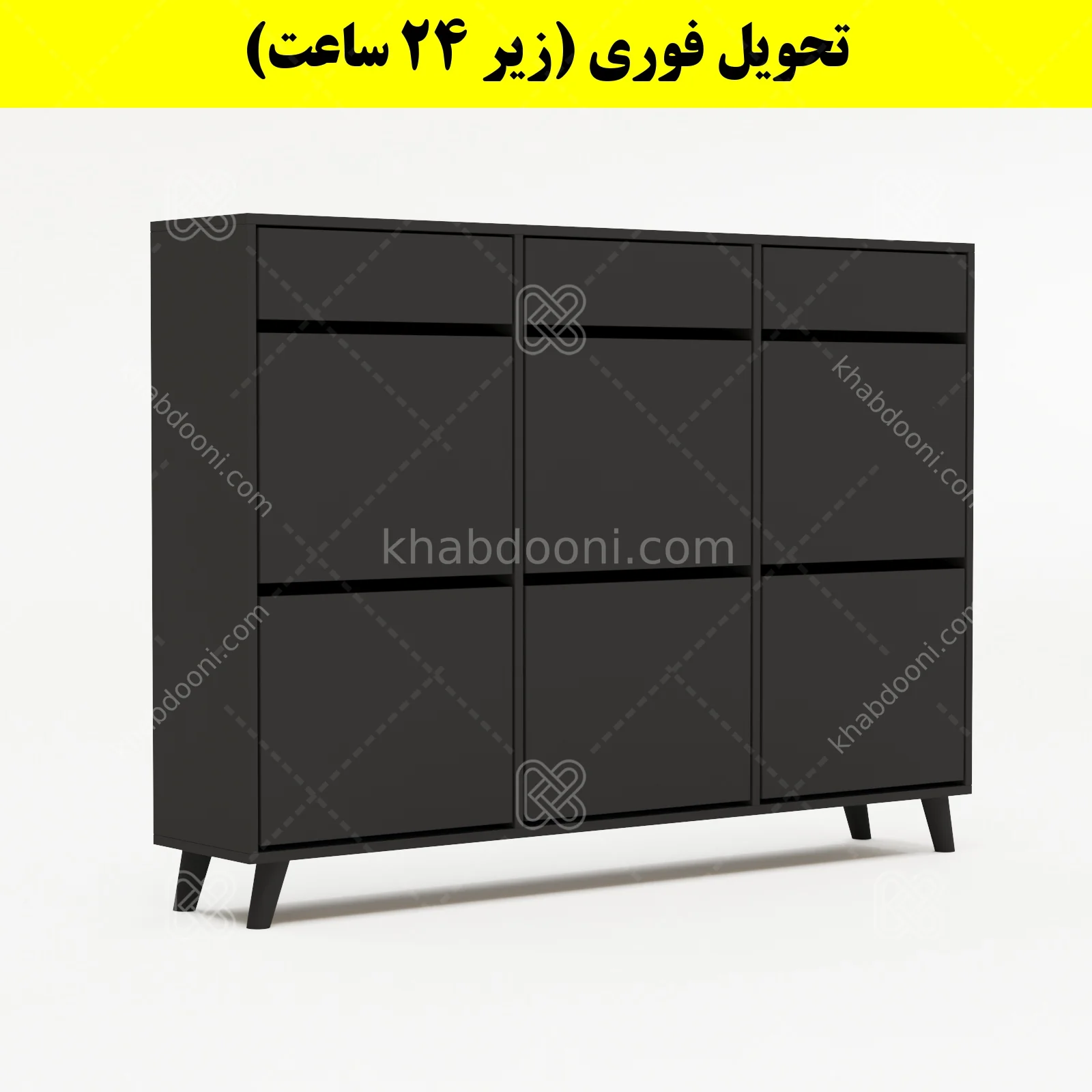 جاکفشی داشبوردی شش درب کشودار طرح ایکیا – طول 150 (تحویل فوری) نوک مدادی