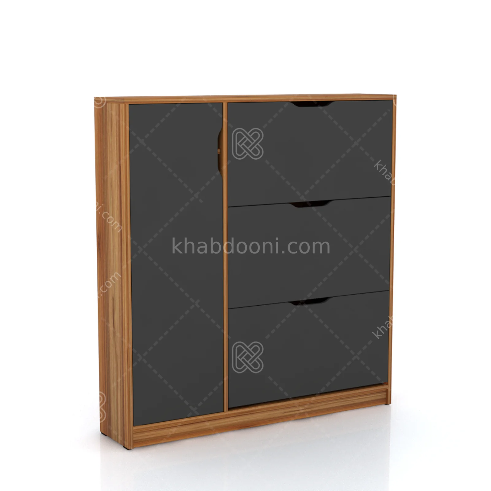 جاکفشی داشبوردی ترکیبی سمیر النا - طول 110 نوک مدادی گردویی
