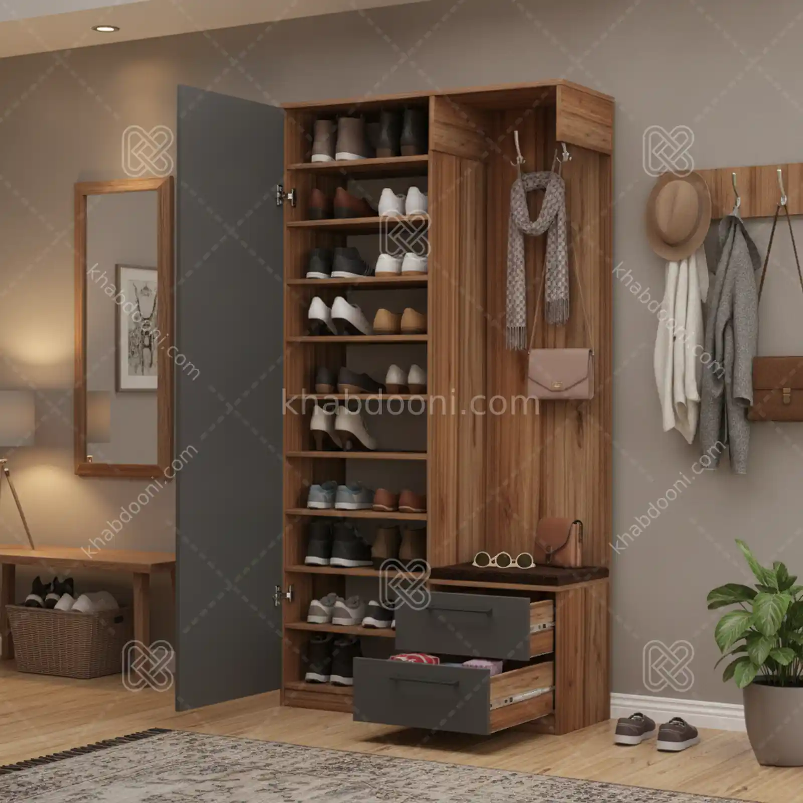 جاکفشی ساویز کد 104 نوک مدادی گردویی