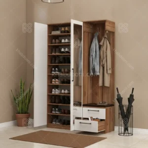 جاکفشی ساویز کد 105 سفید گردویی
