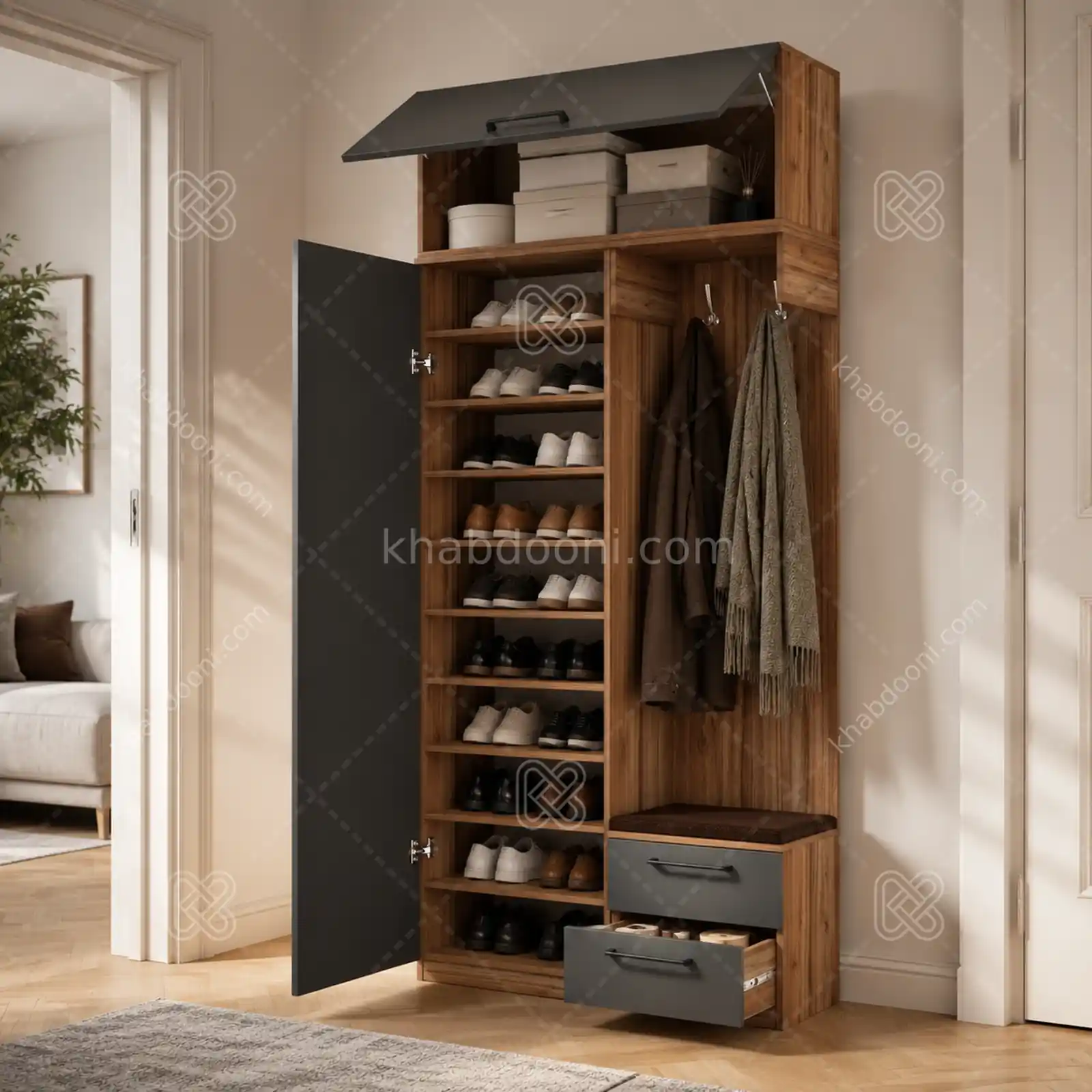 جاکفشی ساویز کد 106 نوک مدادی گردویی