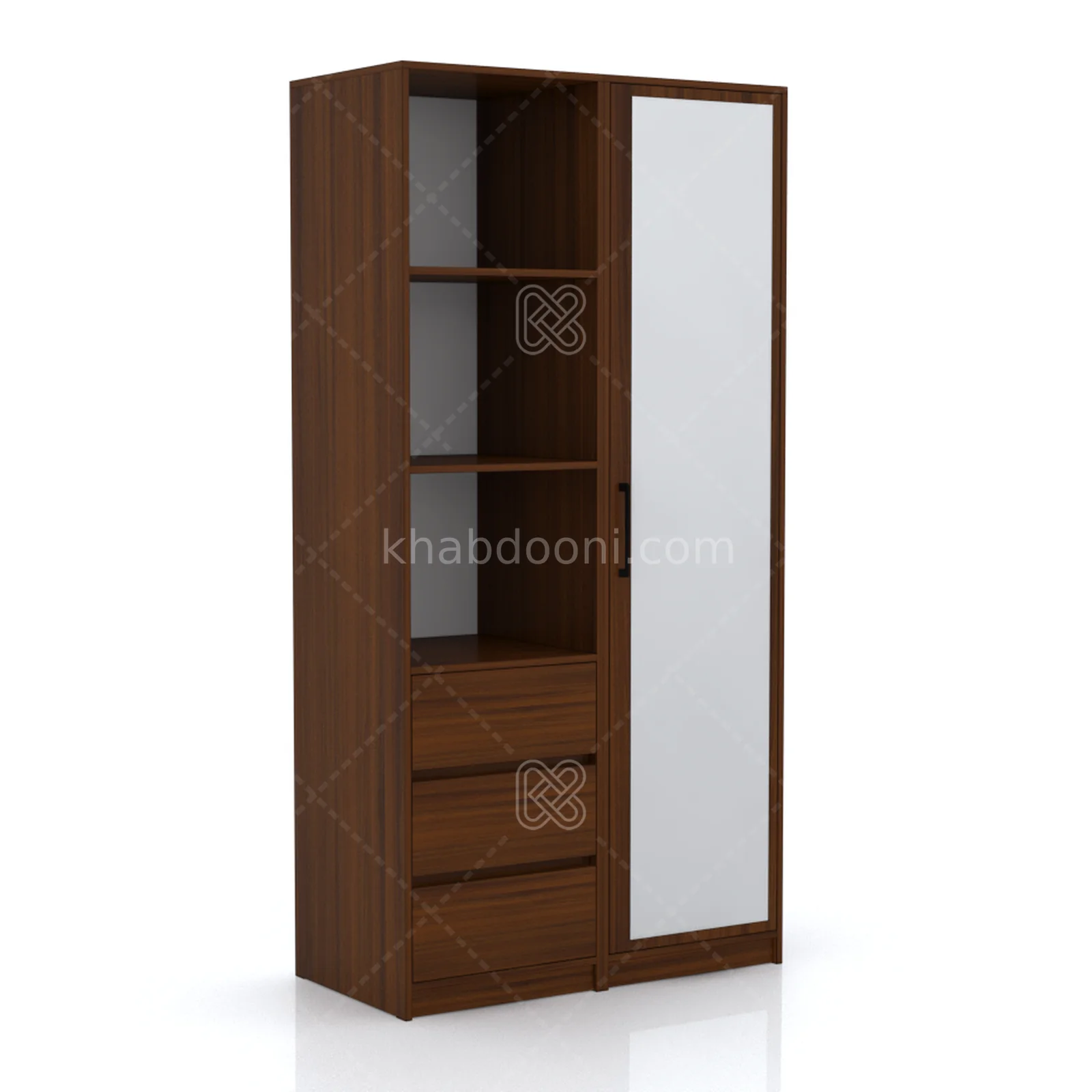کمد طول 100 کالکشن پازلی ماکان کد 101 فندوقی