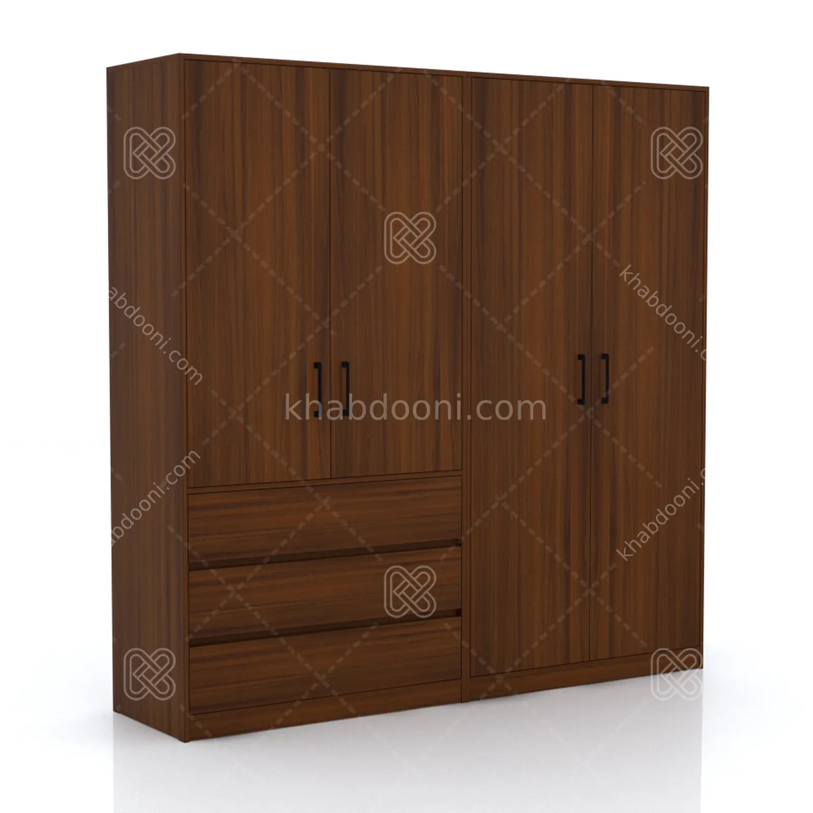 کمد طول 200 کالکشن پازلی ماکان کد 105 فندوقی