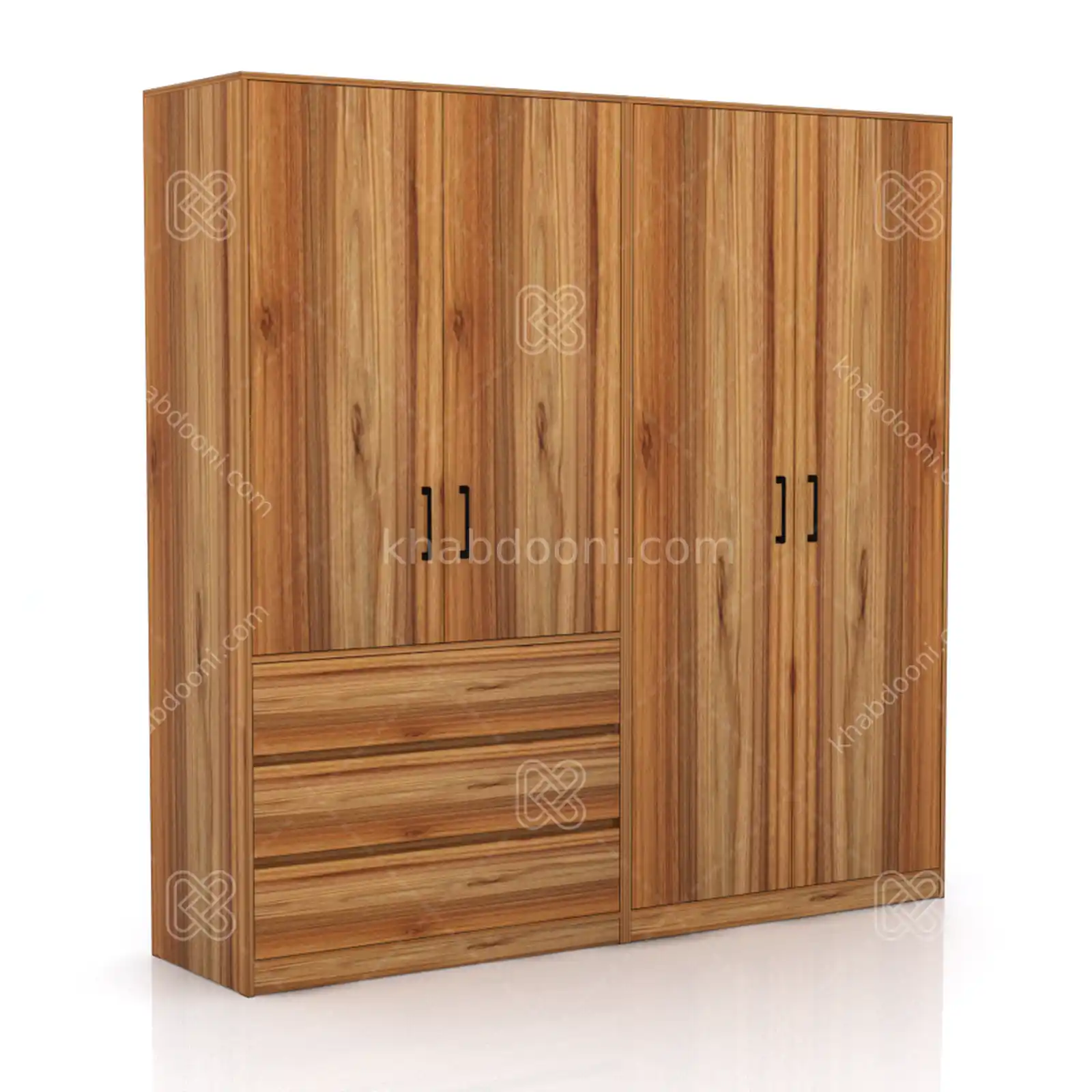 کمد طول 200 کالکشن پازلی ماکان کد 105 گردویی