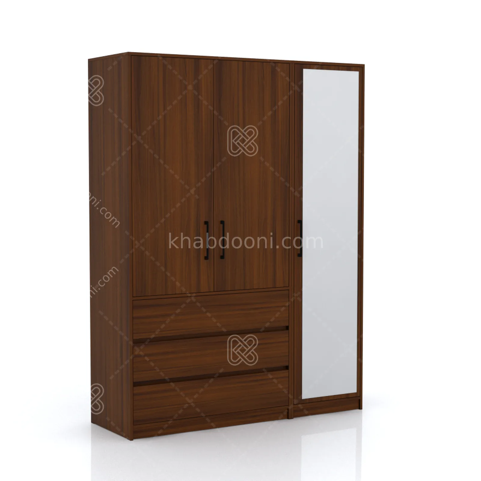 کمد طول 150 کالکشن پازلی ماکان کد 107 فندوقی