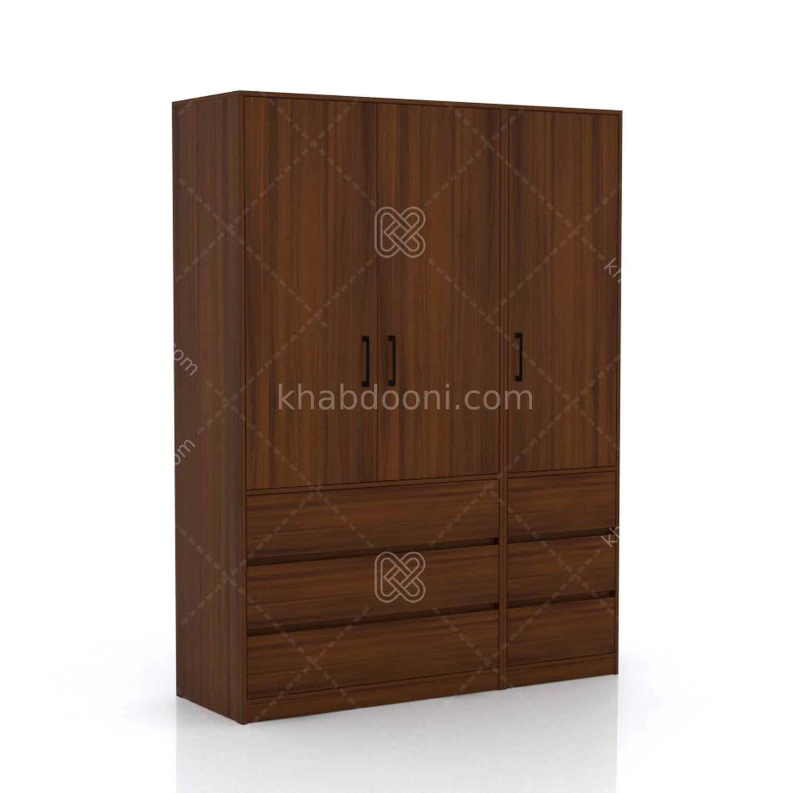 کمد طول 150 کالکشن پازلی ماکان کد 108 فندوقی