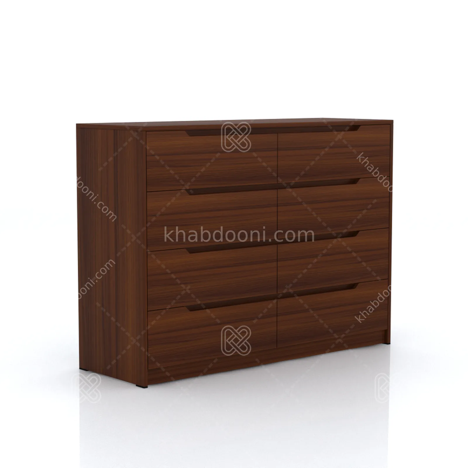 دراور 8 کشو میلان پاسنگ دار - طول 120 فندوقی