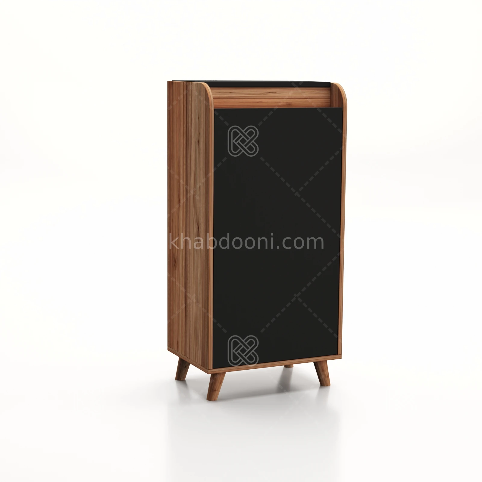 جاکفشی کنسولی آریا کد 100 مشکی گردویی