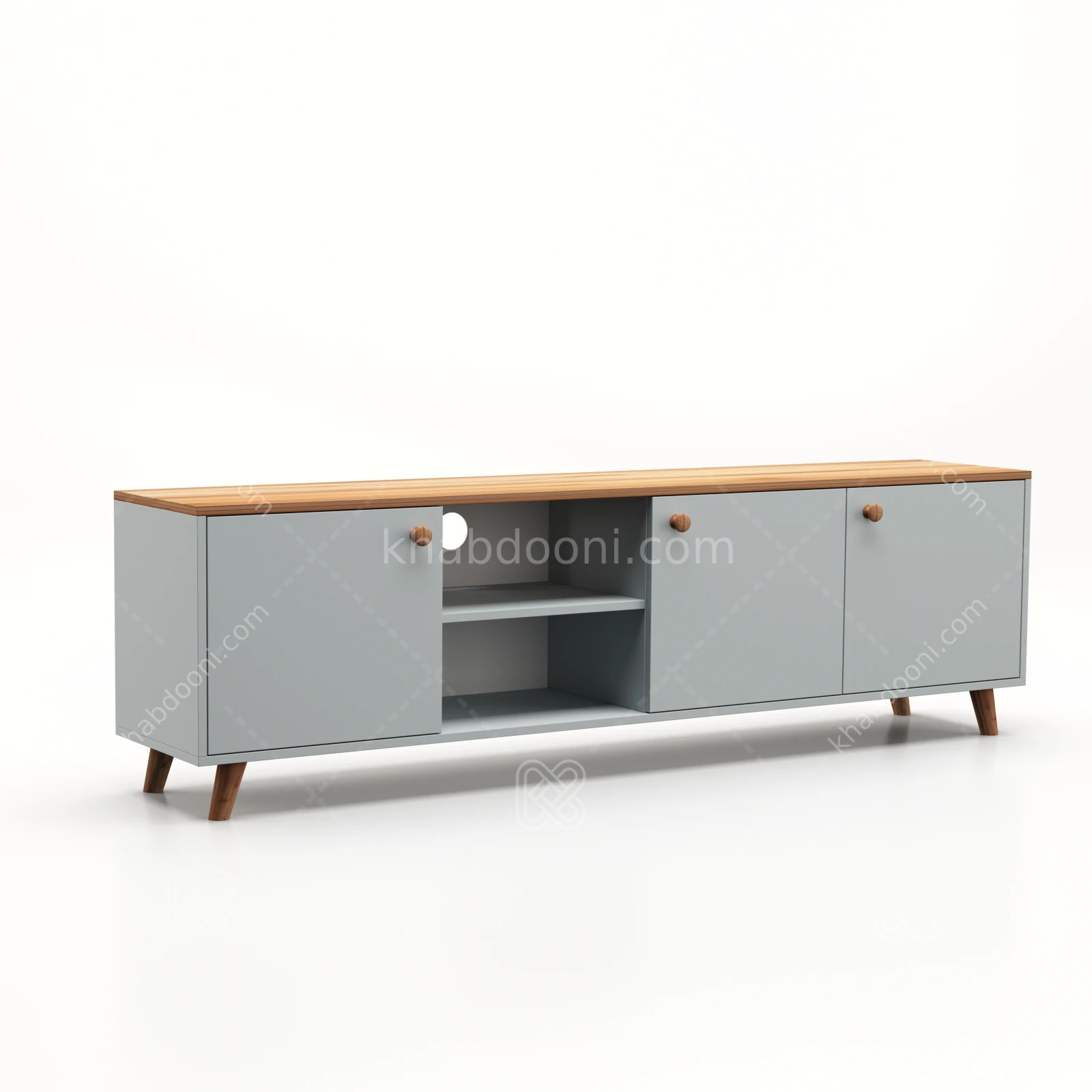 میز تلویزیون کد 103 طوسی گردویی