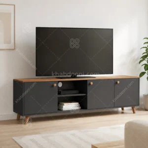 میز تلویزیون کد 103 نوک مدادی گردویی