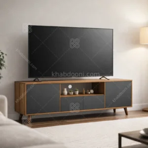 میز تلویزیون کد 104 نوک مدادی گردویی