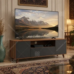 میز تلویزیون کد 105 نوک مدادی گردویی