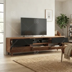 میز تلویزیون کد 112 گردویی