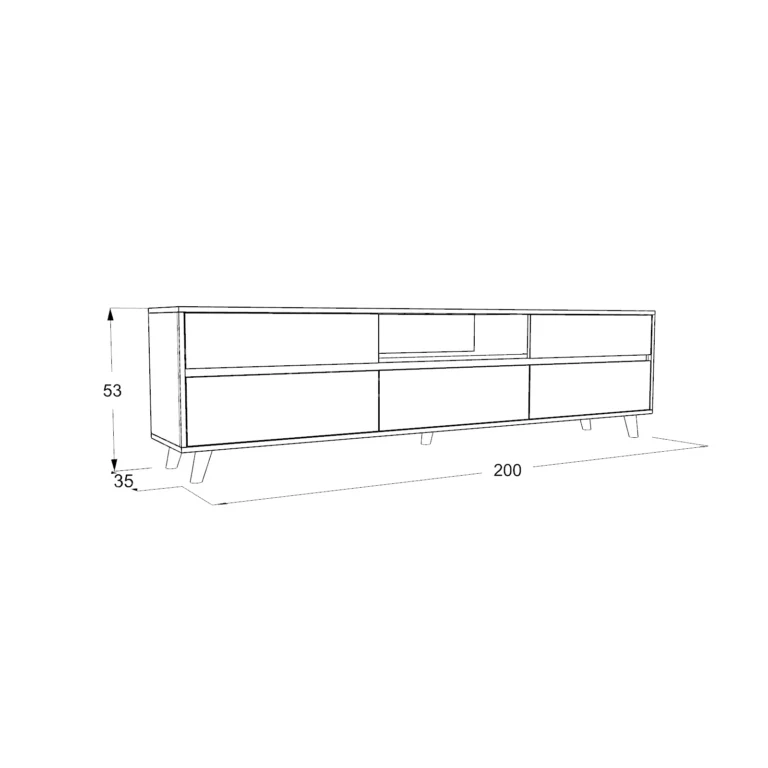 میز تلویزیون کد 112 طرح B – طول 200
