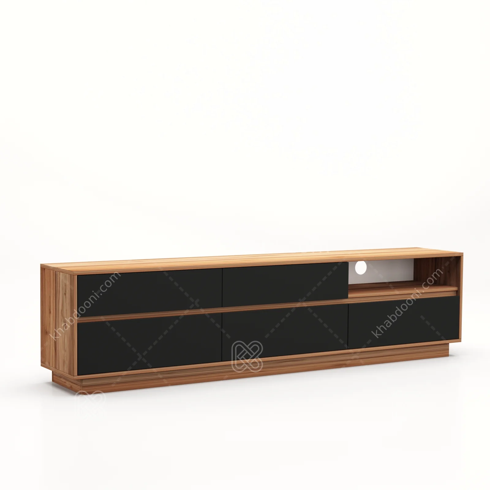 میز تلویزیون کد 116 مشکی گردویی