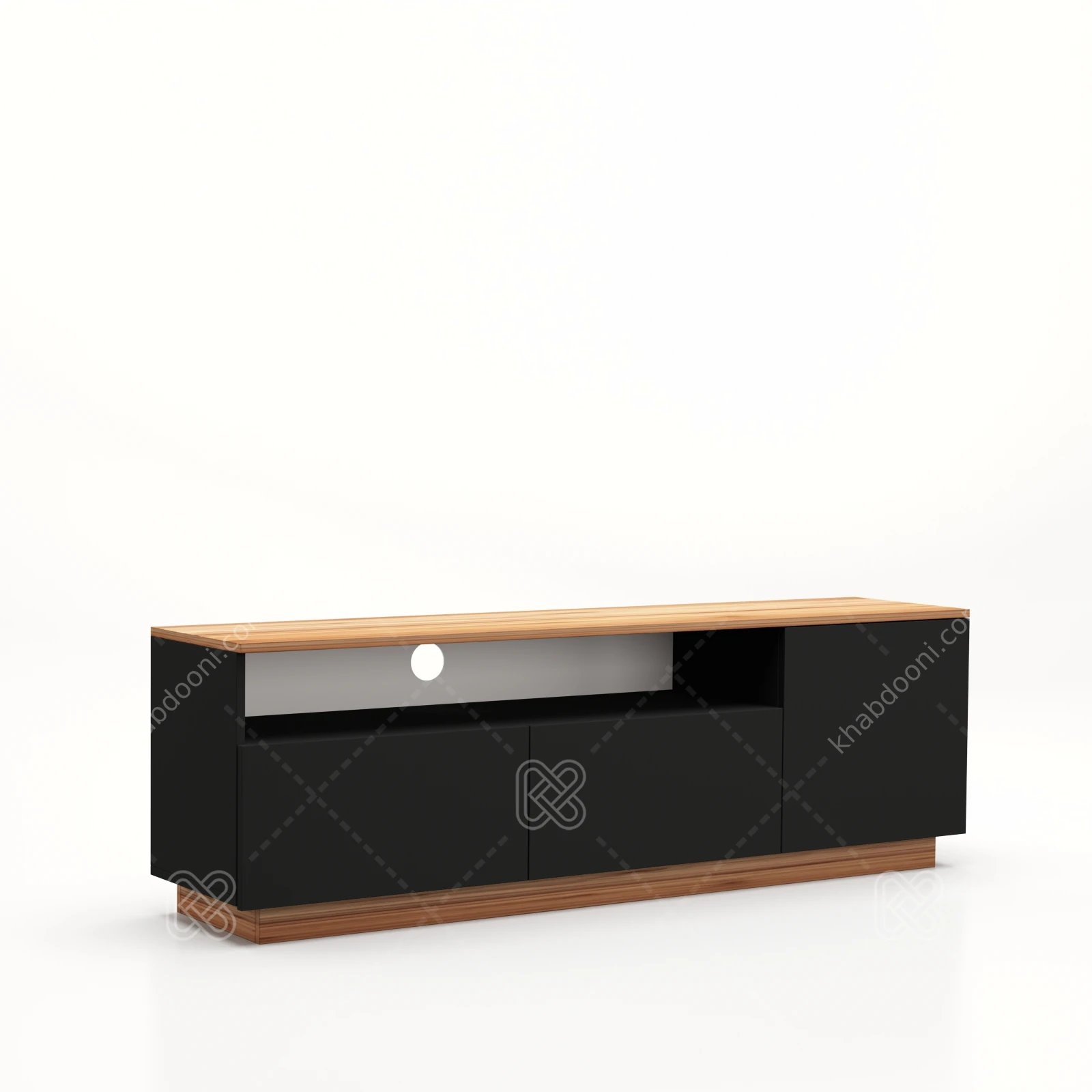 میز تلویزیون کد 118 مشکی گردویی