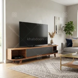 میز تلویزیون کد 120 نوک مدادی گردویی