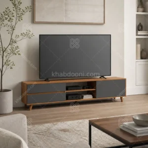 میز تلویزیون کد 122 نوک مدادی گردویی