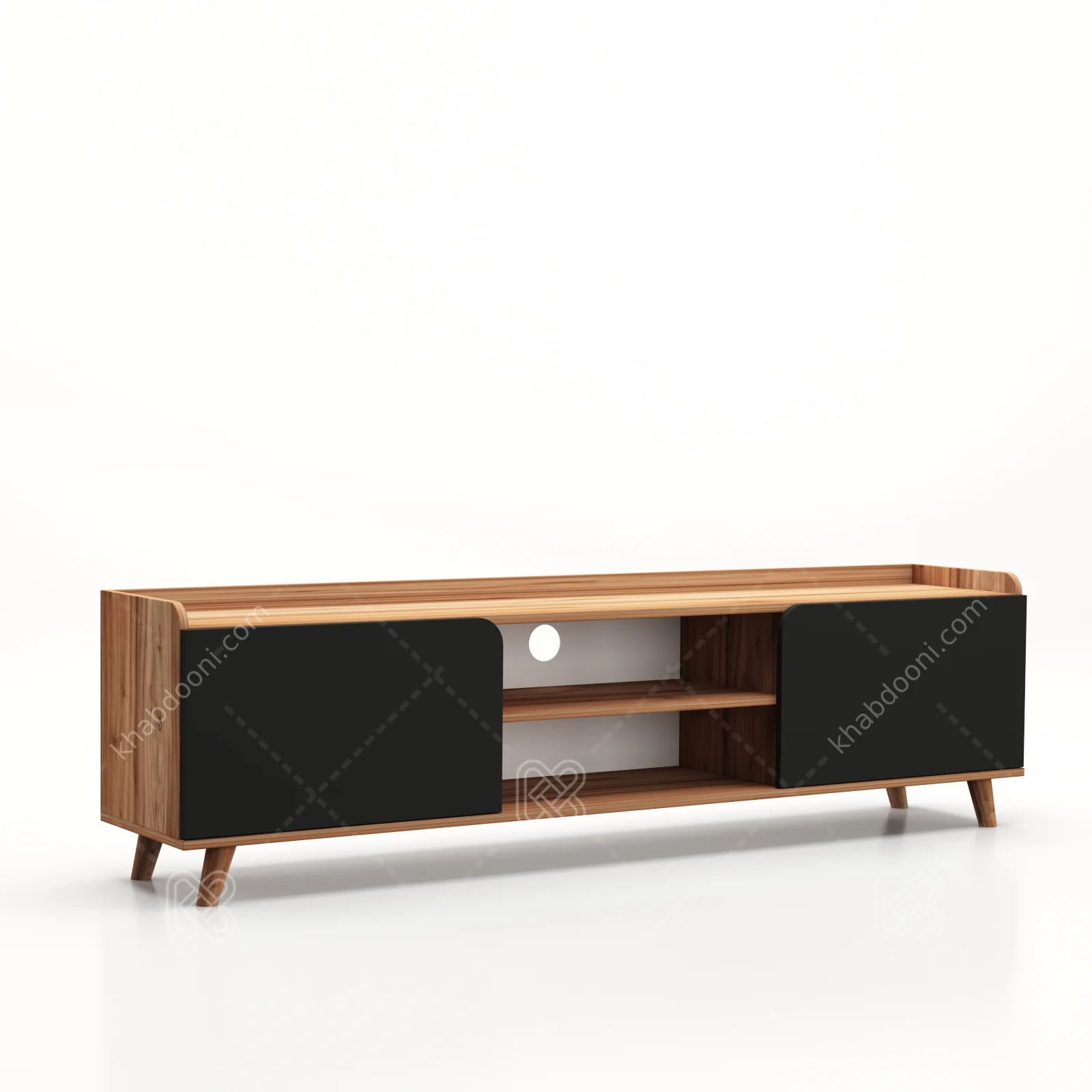 میز تلویزیون کد 124 مشکی گردویی