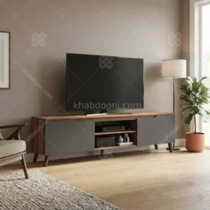 میز تلویزیون کد 128 نوک مدادی گردویی