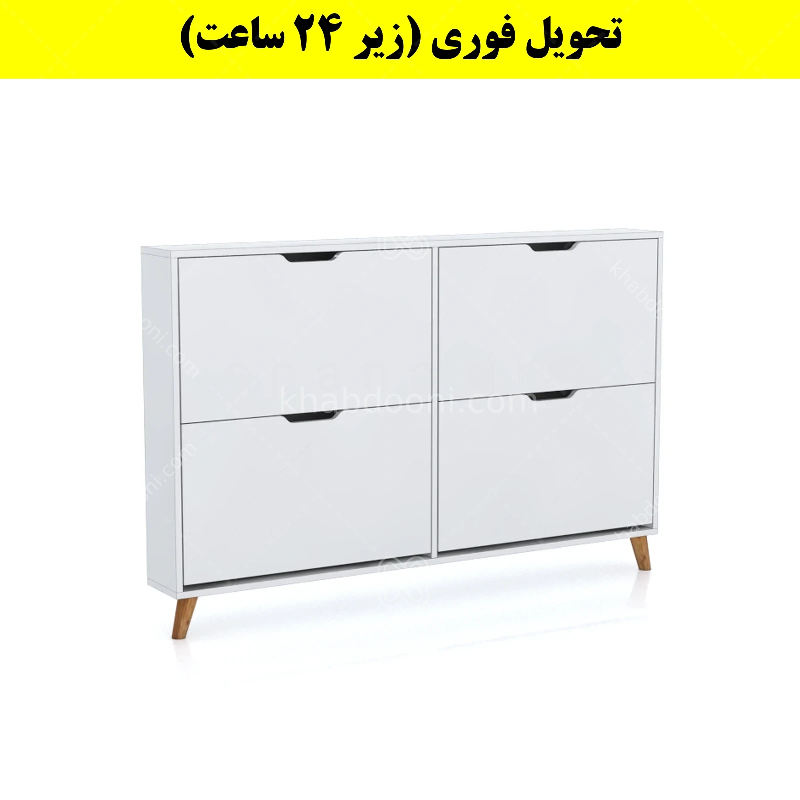 جاکفشی داشبوردی باریک چهار درب النا – طول 140 (تحویل فوری) سفید