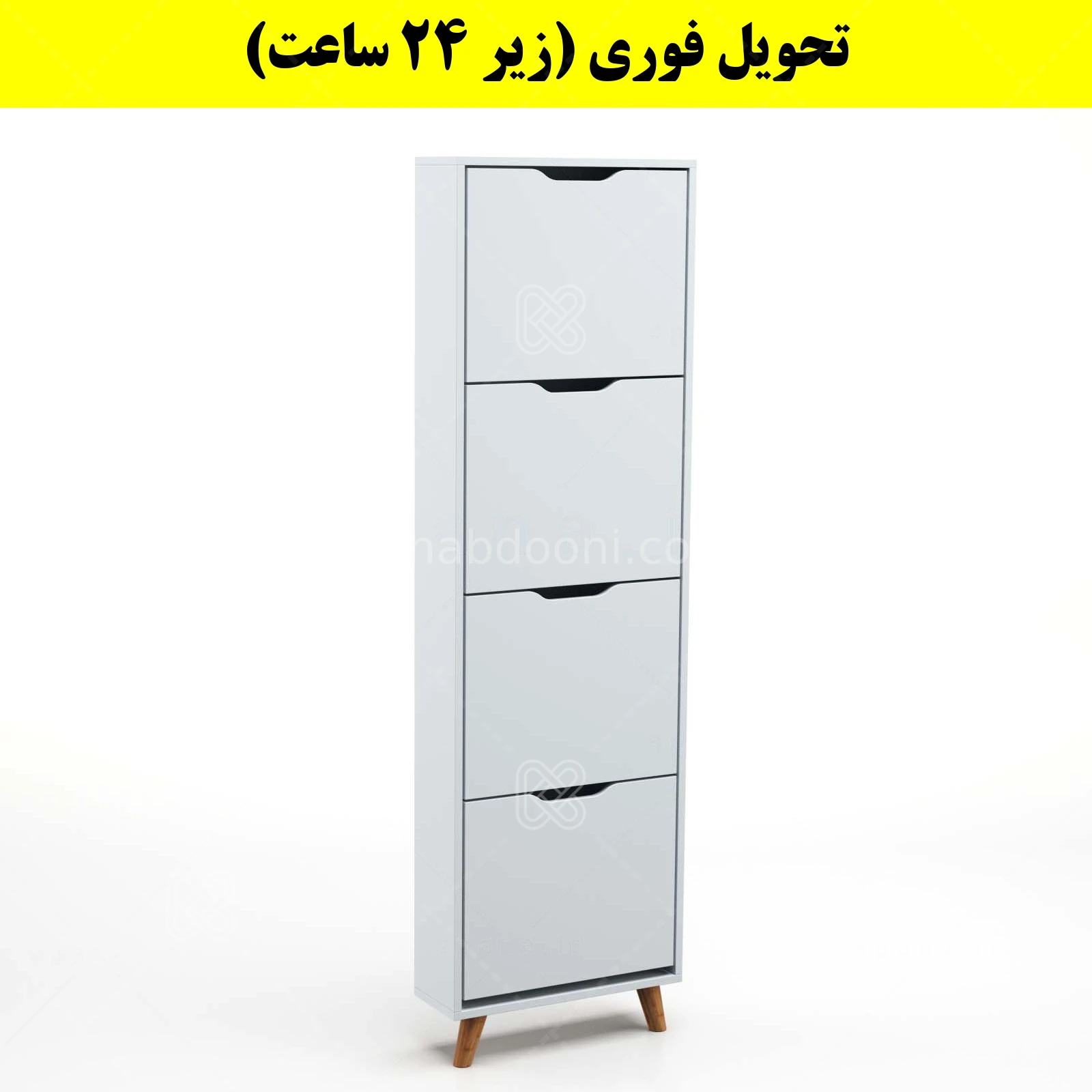 جاکفشی داشبوردی باریک چهار درب النا – طول 50 (تحویل فوری) طوسی