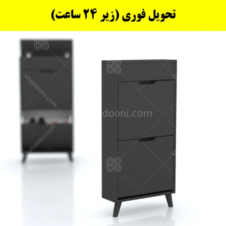 جاکفشی داشبوردی باریک باکس دار دو درب النا – طول 50 (تحویل فوری)