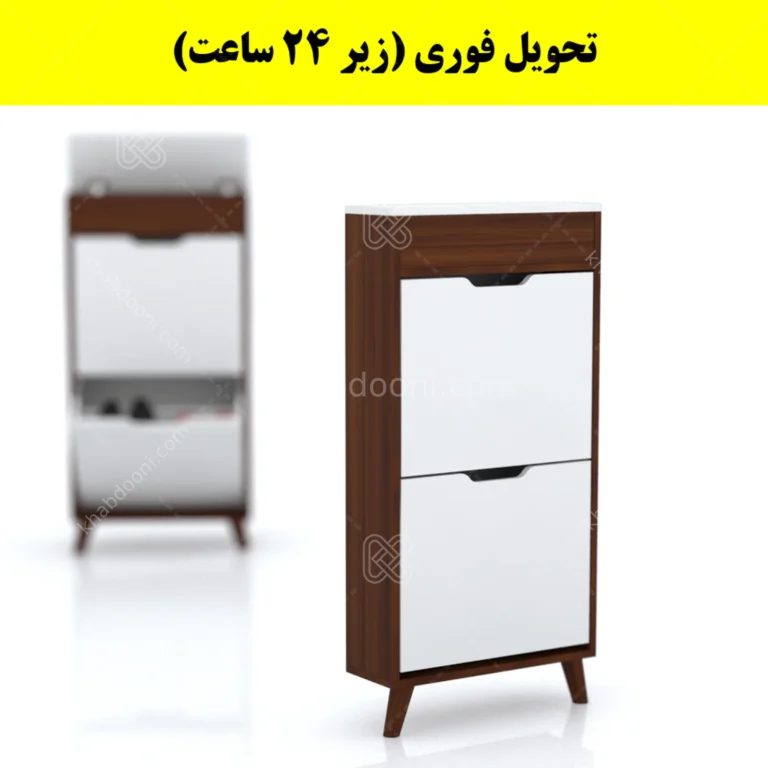 جاکفشی داشبوردی باریک باکس دار دو درب النا – طول 50 (تحویل فوری)