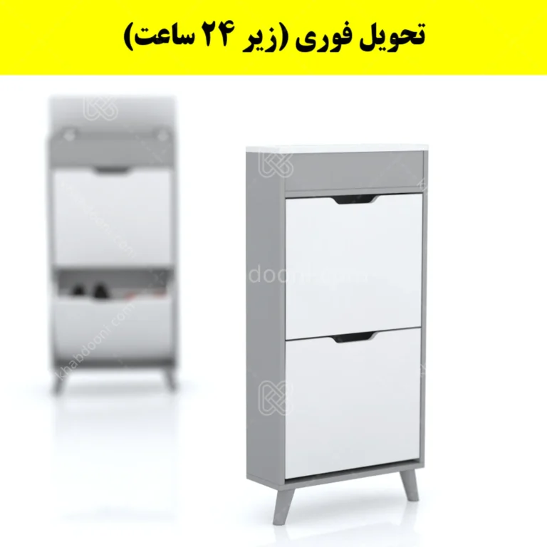 جاکفشی داشبوردی باریک باکس دار دو درب النا – طول 50 (تحویل فوری)