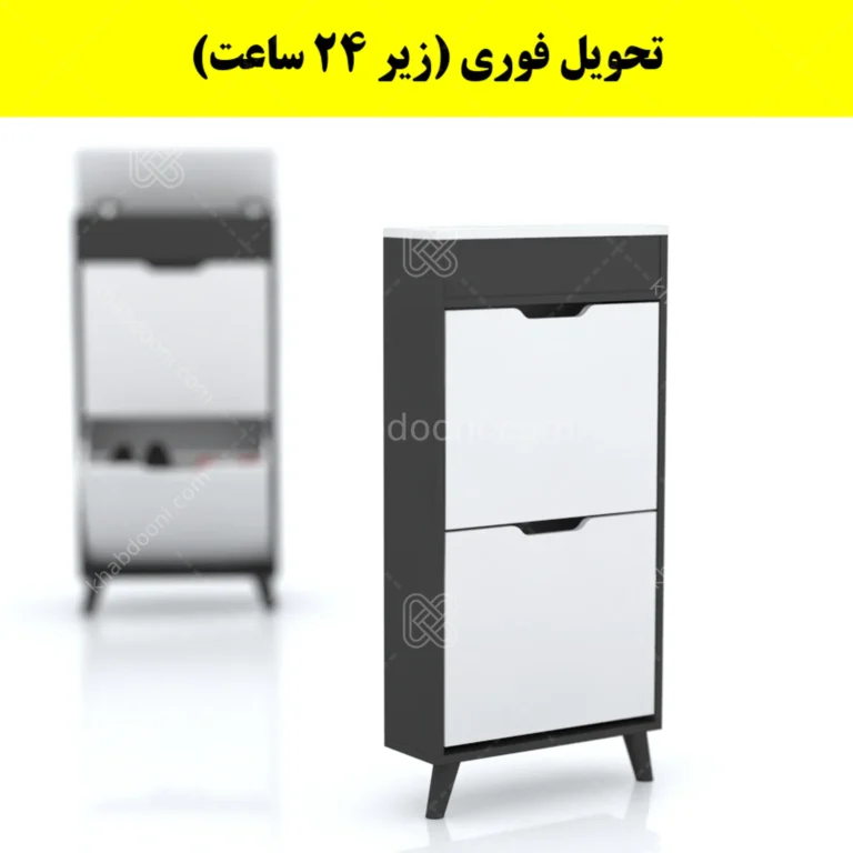 جاکفشی داشبوردی باریک باکس دار دو درب النا – طول 50 (تحویل فوری)
