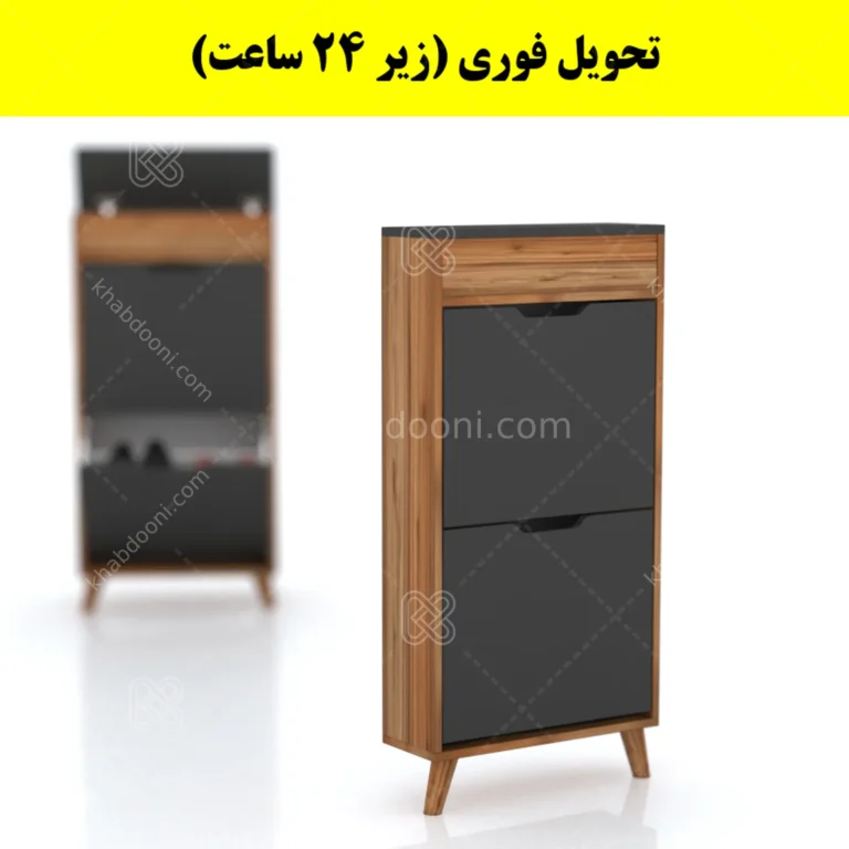 جاکفشی داشبوردی باریک باکس دار دو درب النا – طول 50 (تحویل فوری)