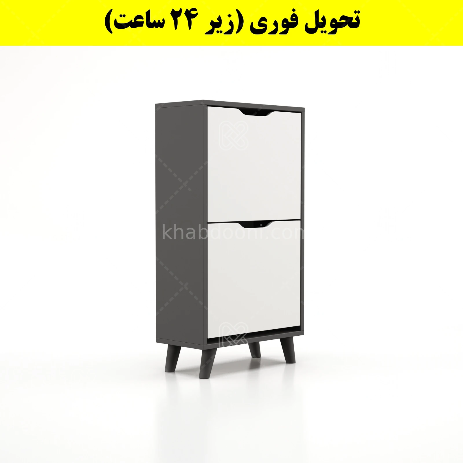 جاکفشی داشبوردی دو درب النا – طول 50 (تحویل فوری) سفید نوک مدادی