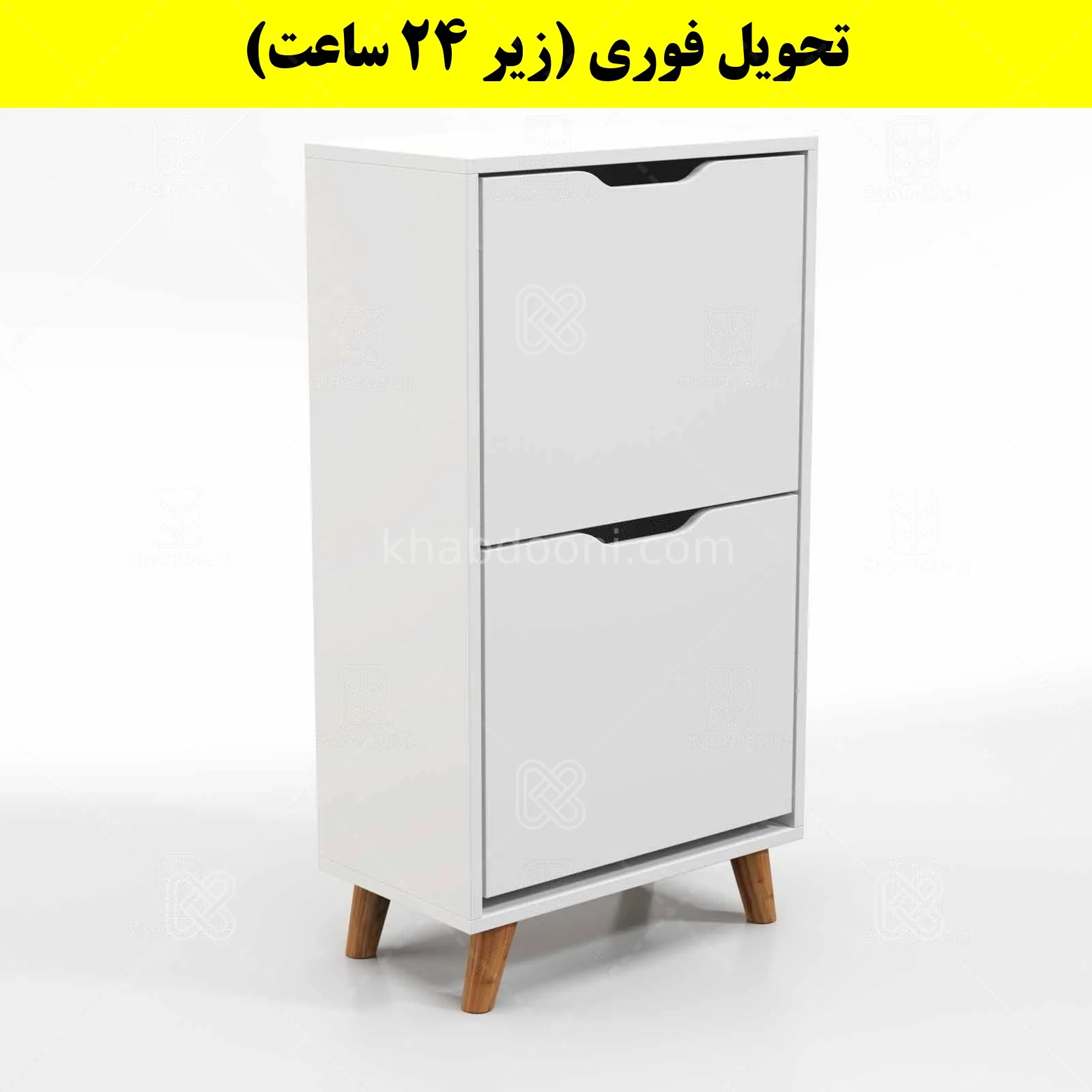 جاکفشی داشبوردی دو درب النا – طول 50 (تحویل فوری) سفید