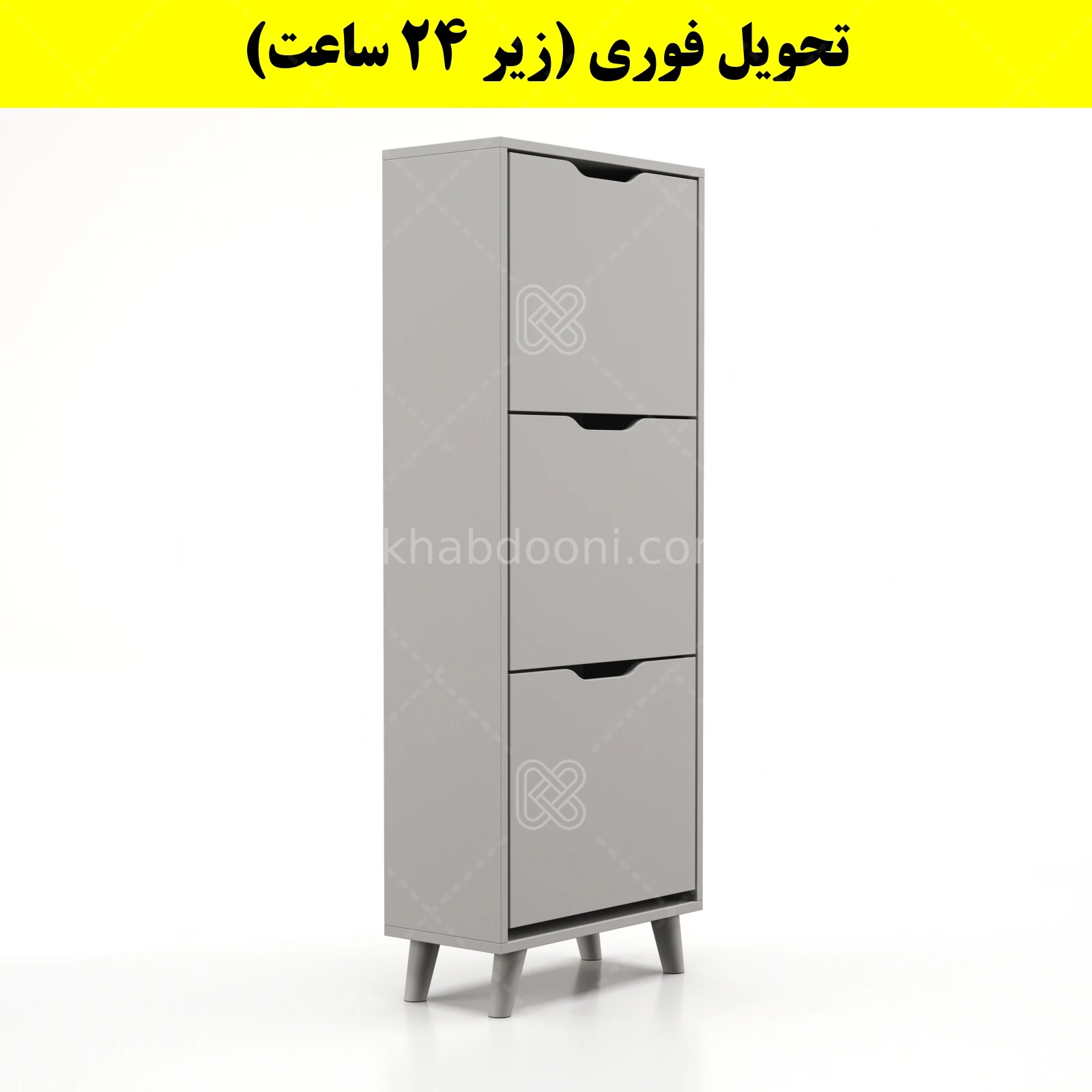جاکفشی داشبوردی سه درب النا – طول 50 (تحویل فوری) طوسی
