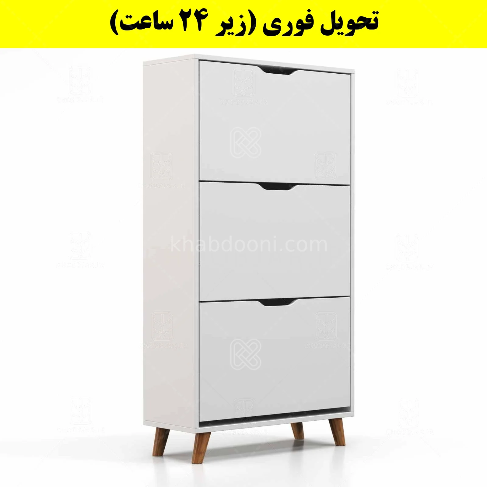 جاکفشی داشبوردی سه درب النا – طول 70 (تحویل فوری) سفید