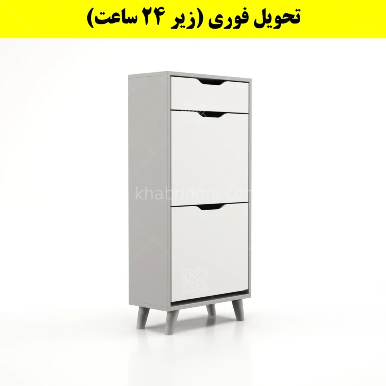 جاکفشی داشبوردی دو درب کشودار النا – طول 50 (تحویل فوری)