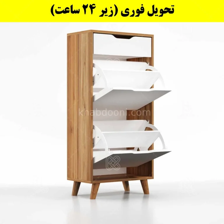 جاکفشی داشبوردی دو درب کشودار النا – طول 50 (تحویل فوری)
